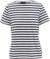 Saint James T-shirt Étrille II - Femme - Neige - Marine