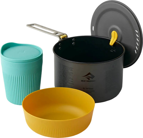 Sea to Summit Ensemble de cuisson avec une seule casserole ultraléger 3 pièces Frontier 2L