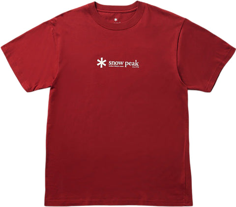 Snow Peak T-shirt à manches courtes en coton doux Logo - Homme