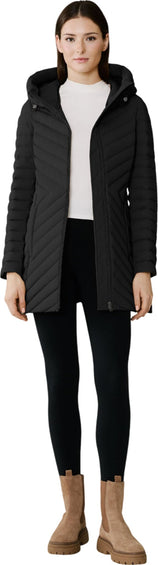 SOIA & KYO Manteau extensible en duvet avec ceinture Estelle - Femme