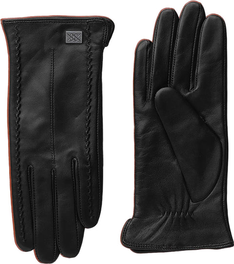 SOIA & KYO Gants en cuir avec doublure Dulce - Femme