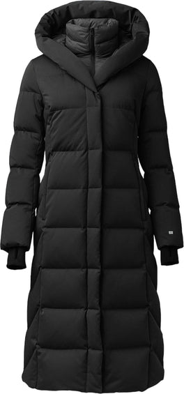 SOIA & KYO Manteau classique en duvet à coupe semi-ajustée avec plastron et capuchon Talyse-C - Femme