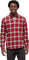 tentree Chemise boutonnée à manches longues en kapok et coton biologique - Homme - Crimson - Arbutus Plaid