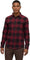 tentree Chemise boutonnée à manches longues en kapok et coton biologique - Homme - Deep Burgundy - Creekside Plaid