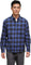 tentree Chemise boutonnée à manches longues en kapok et coton biologique - Homme - Midnight Blue - Dusk Plaid