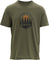 tentree T-shirt graphique à manches courtes et col rond Path Less Travelled - Homme - Deep Olive - Burnt Caramel