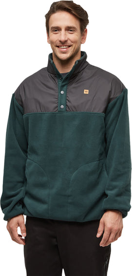 tentree Chandail en molleton contrasté à 1/4 boutons pression Recycled MicroFleece - Homme