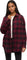 tentree Chemise en flanelle Fernwood - Femme - Deep Burgundy - Shadow Plaid