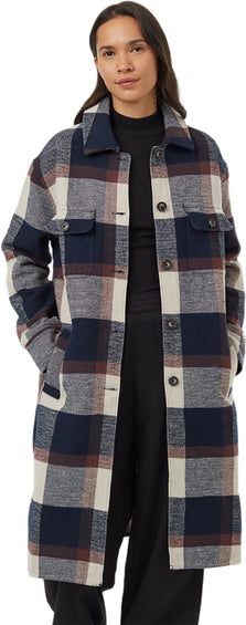 tentree Manteau long en flanelle épais - Femme