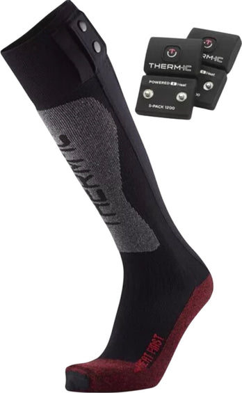 Therm-ic Chaussettes chauffantes Ski Heat First avec batteries S-Pack 1203 - Unisexe