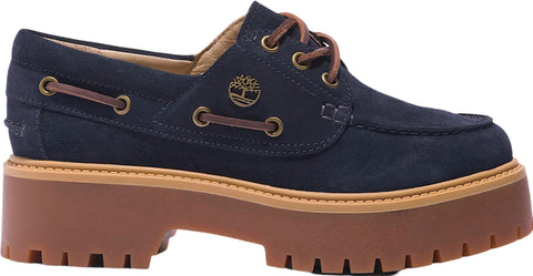 Timberland Souliers bateau à semelle plateforme Timberland C.F. Stead Indigo Suede Stone Street - Femme