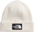 The North Face Tuque à revers TNF Logo Box - Unisexe - White Dune