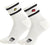 The North Face Chaussettes mi-mollet 2 paires TNF Icons Everyday - Homme - White Dune