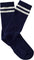 Tracksmith Chaussettes tube en laine mérinos - Unisexe - Navy - Ivory