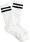 Tracksmith Chaussettes tube en laine mérinos - Unisexe - White - Navy