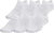 Under Armour Chaussettes paquet de 6 No-Show UA Essential - Unisexe - White - White - Halo Gray