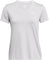Under Armour T-shirt à manches courtes et col en V UA Tech Twist - Femme - Halo Gray - White
