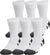 Under Armour Chaussettes mi-mollet paquet de 6 UA Performance Tech - Unisexe - White - White - Jet Gray