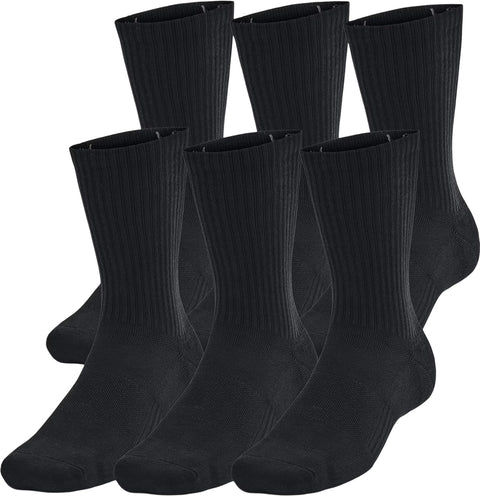 Under Armour Chaussettes mi-mollet en coton UA Training Ensemble de 6 - Unisexe