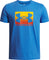Under Armour T-shirt à manches courtes UA Boxed Sports - Garçon - Blue Atlantis - Surplus Orange