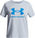 Under Armour T-shirt à manches courtes UA Big Logo - Fille - Blue Calm - Blue Atlantis