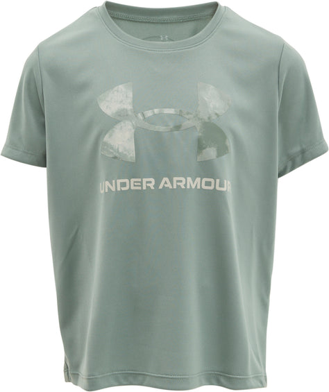 Under Armour T-shirt à manches courtes avec grand logo imprimé UA Tech - Fille