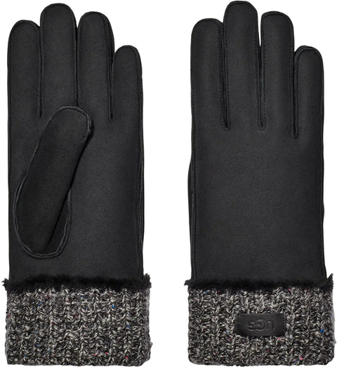 UGG Gants en cuir de mouton avec poignets en tricot