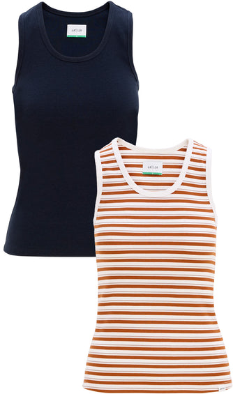 Vallier Camisole côtelée Monti - Lot de 2 - Femme