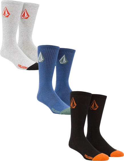 Volcom Chaussettes paquet de 3 Full Stone