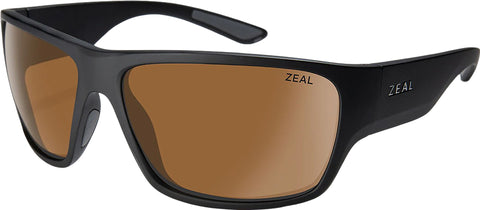 Zeal Optics Lunettes de soleil polarisées Decker - Matte Black - Verres Copper - Unisexe