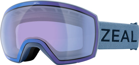 Zeal Optics Lunettes de ski Hangfire - Blue Steel - Verres Persimmon Sky Blue Mirror