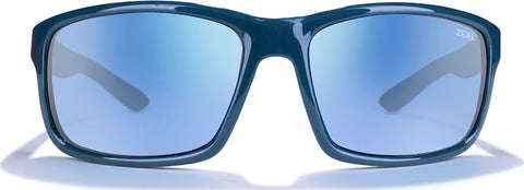 Zeal Optics Lunettes de soleil polarisées Confluence - Shiny Ocean Blue - Verres Horizon Blue - Unisexe