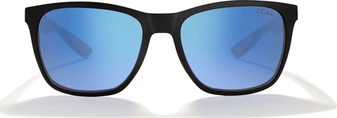 Zeal Optics Lunettes de soleil polarisées Fremont - Matte Black - Verres Horizon Blue - Unisexe