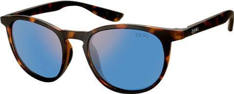 Zeal Optics Lunettes de soleil polarisées Juno - Matte Tortoise - Verres Horizon Blue - Unisexe