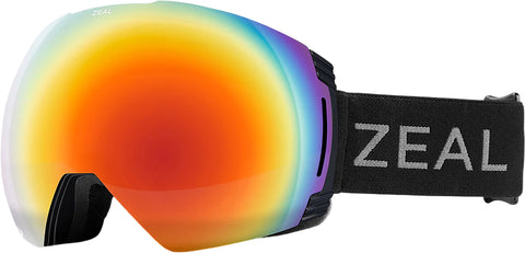 Zeal Optics Lunettes de ski Cloudfall XL RLs + ODT - Dark Night - Verres polarisés Alchemy avec Sky Blue Mirror