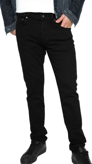 7 For All Mankind Jean Luxe Sport Adrien Slim Tapered with Clean Pocket in Authentic Black - Homme