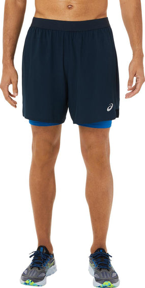 ASICS Short 2N1 7 pouces  Road - Homme