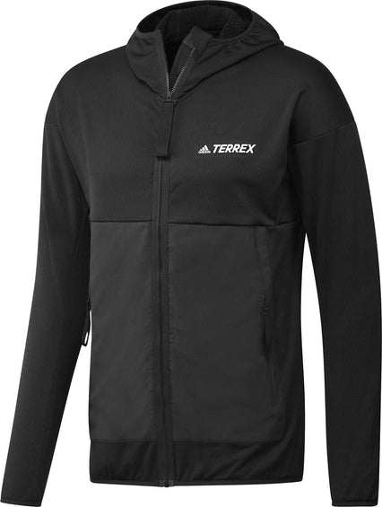 adidas Manteau de randonnée à capuchon Terrex Tech Fleece Lite - Homme