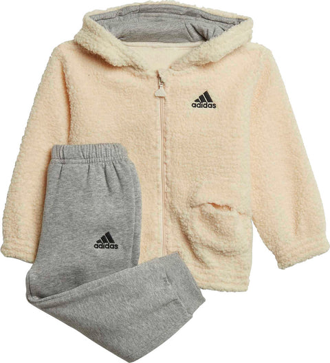 adidas Ensemble de jogging à capuchon en molleton Teddy - Nourrisson