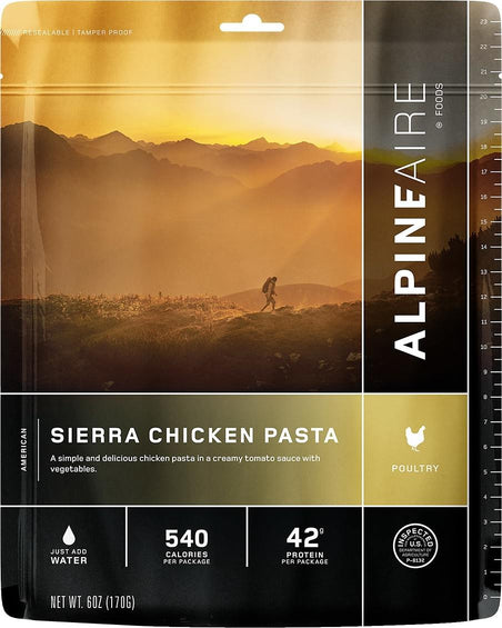 AlpineAire Foods Pâtes au poulet Sierra
