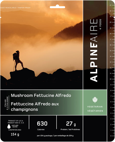 AlpineAire Foods Fettuccine Alfredo aux champignons