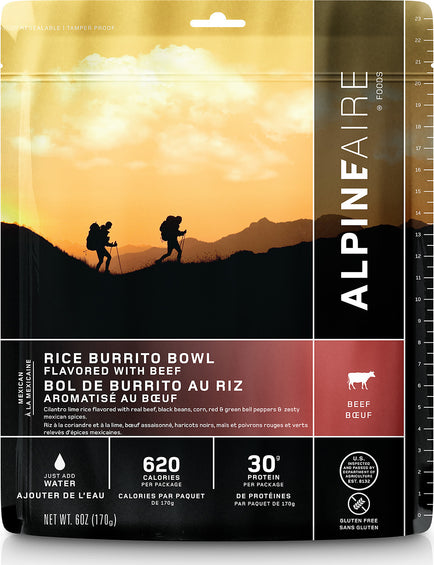 AlpineAire Foods Bol riz au boeuf façon Burrito