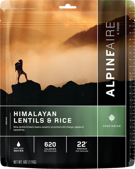 AlpineAire Foods Lentilles & Riz de l'Himalaya