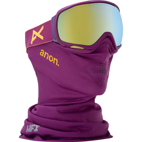 Anon Lunettes de ski Tempest MFI - Monture Purple - Lentille Gold Chrome Femme
