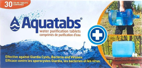 Aquatabs Comprimés de purification d'eau Aquatabs 20L