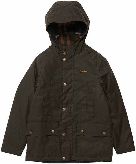 Barbour Veste cirée Beaufort avec capuchon - Garçon
