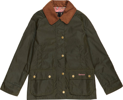 Barbour Manteau en coton ciré Acorn - Fille
