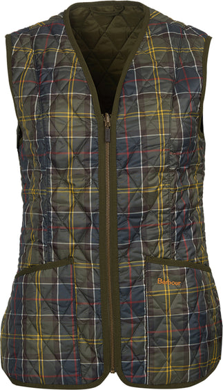 Barbour Veste doublée en polaire Tartan - Femme