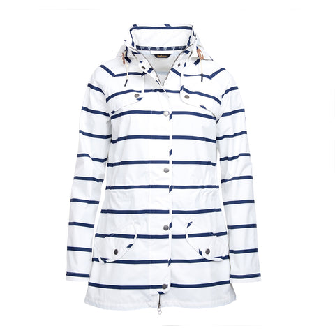 Barbour Manteau Stripe Trevose Femme