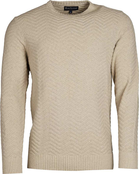Barbour Chandail à col rond Herringbone Homme